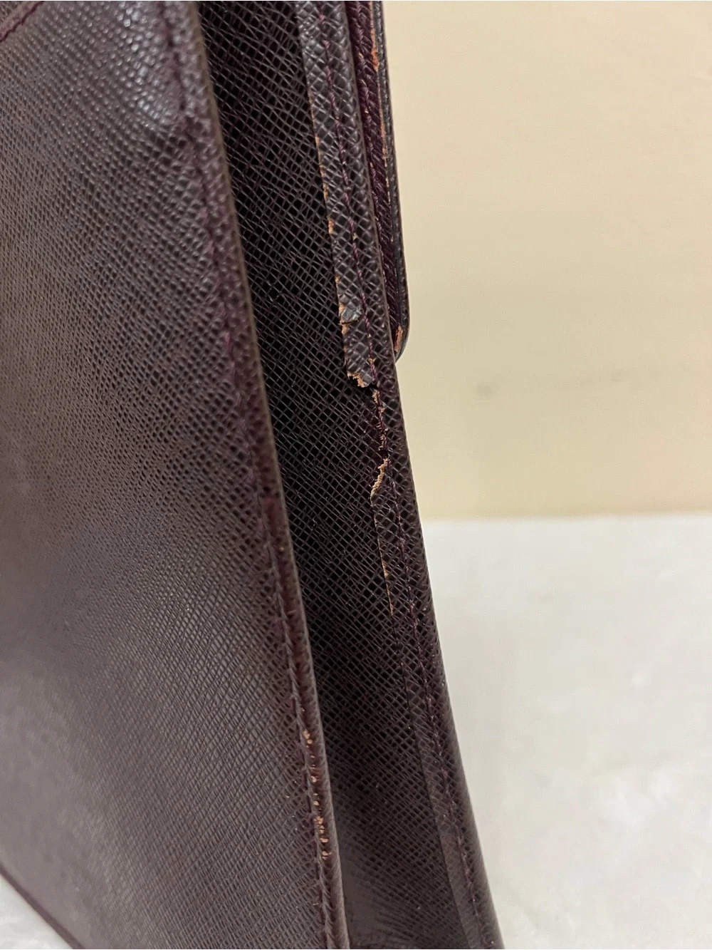 AUTH LOUIS VUITTON SERVIETTE KOURAD TAIGA BRIEFCASE